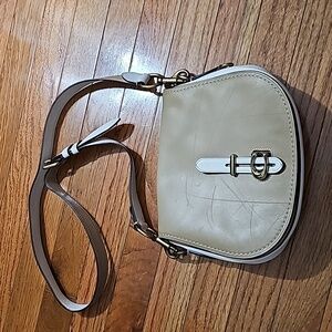 Rare Coach Colorblock Shoulder Saddlebag Beechwood Multi Leather 1941